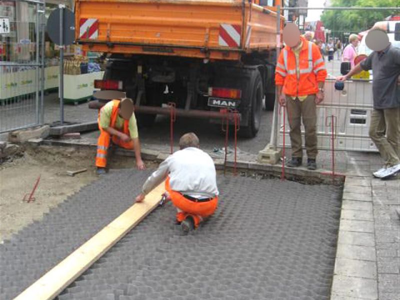 Kieswaben KW50 zur Herstellung eines tragfähigen Straßenunterbau