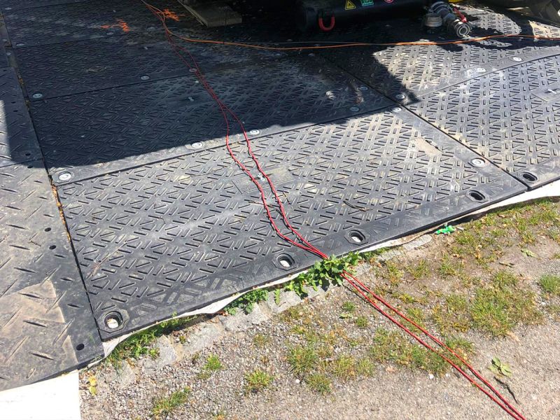 Aus dem Stand sicher! – MaxiTrack Schwerlastplatten als Arbeitsplattform für die horizontale Bohrtechnik