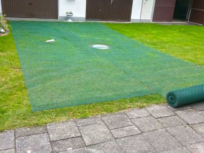 Rasennetz RN640 zur Rasenverstärkung und Rasenschutz im Garten und Hof