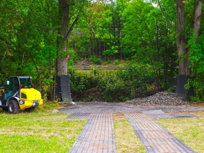 Mobile Baustraße als Zufahrtslösung für die DB Netz AG