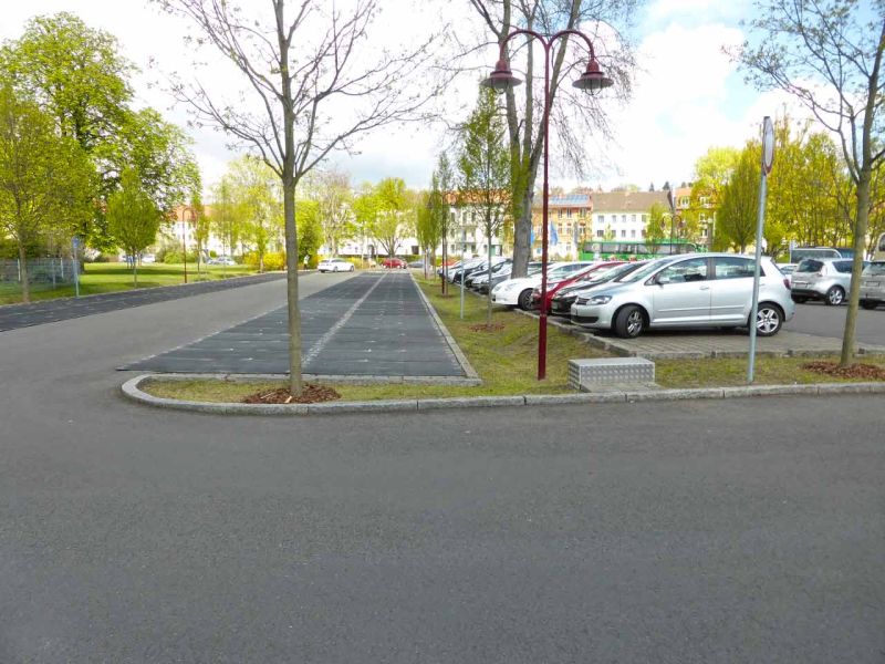 Pflasterschutz für einen temporären Busbahnhof zur BUGA