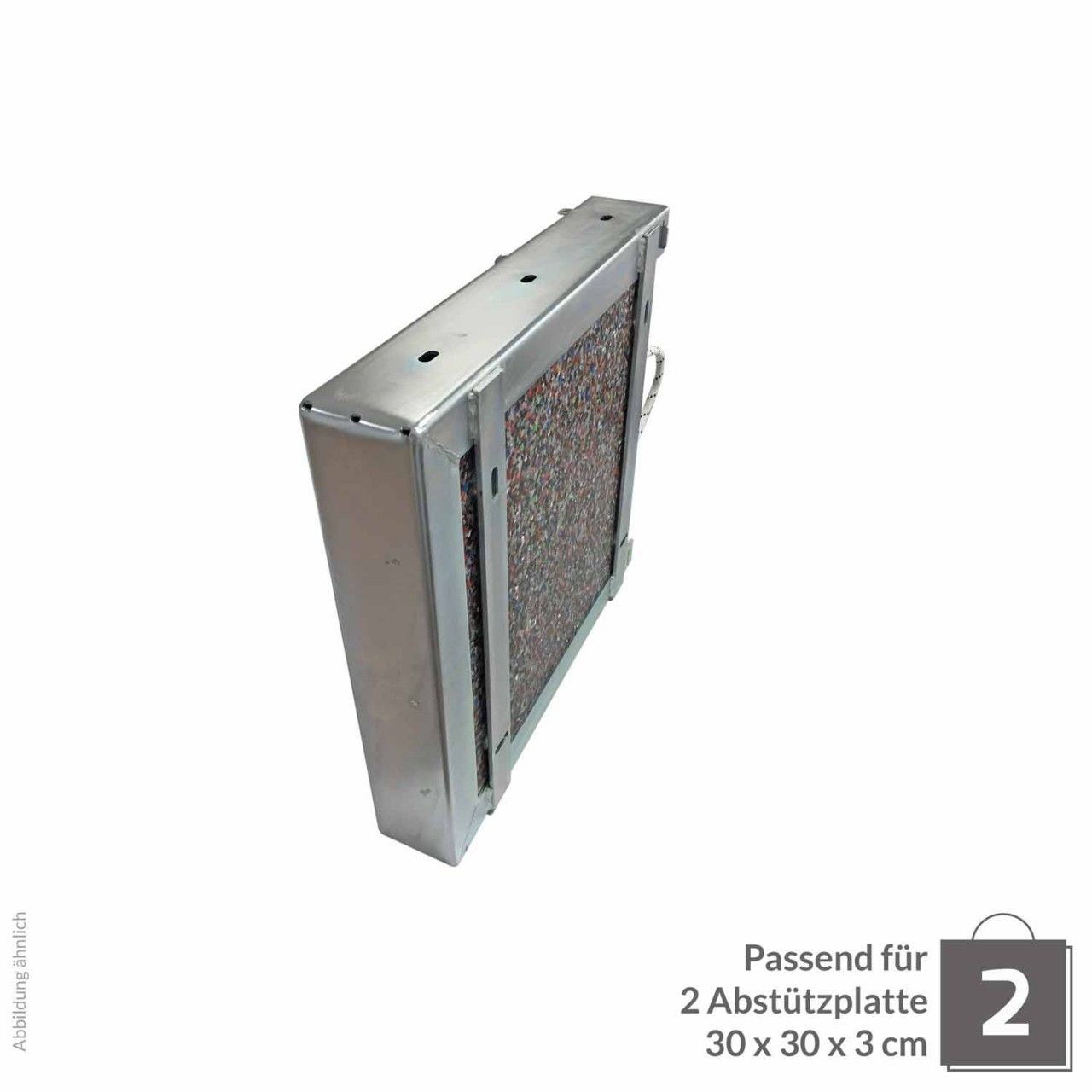 Abstützplattenhalterung Doppel 300x300x30cm