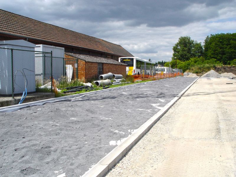 Herstellung eines unversiegelten Parkplatz mit dem Bodengitter BG50