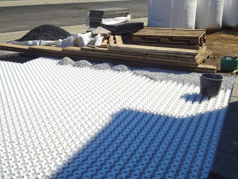 Kiesgitter zur Kiesbefestigung schnell, einfach und günstig selber verlegen