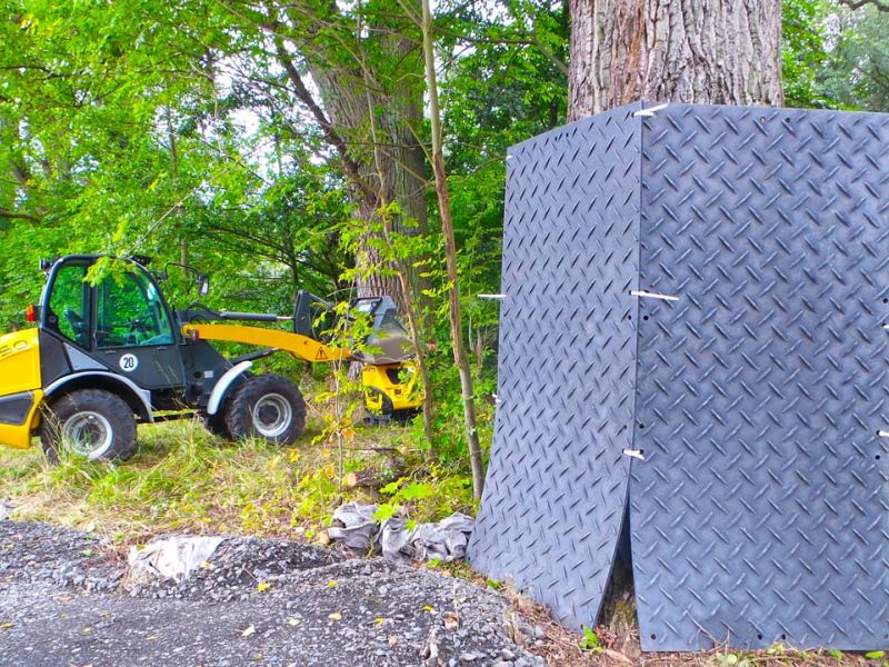 Mobile Baustraße als Zufahrtslösung für die DB Netz AG