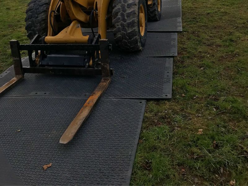 Mobile Baustraße mit s:tek 48 und e:tek PRO für den Einsatz bei einer Brunnensanierung