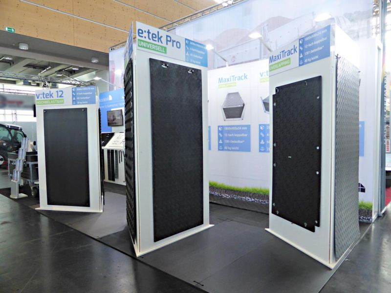 Galabau 2018 - Bodenschutz Systeme aus Kunststoff auf dem Messestand von Securatek