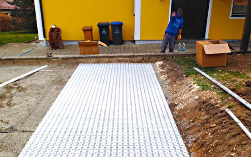 Kiesgitter KG30 Kies Stabilisierung Hof Einfahrt 07 referenz