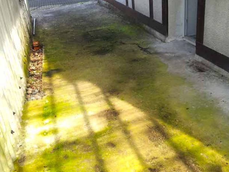 Neugestaltung eines Kiesweg vor einem Hauseingang mit dem Kiesgitter KG30