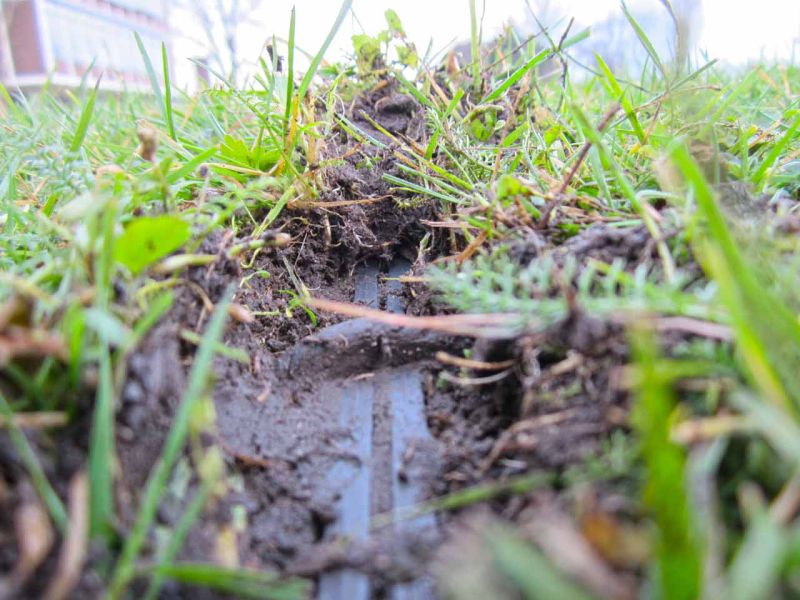 Rasengitter RG24 als nicht sichtbare Rasenverstärkung einer Nutzfläche