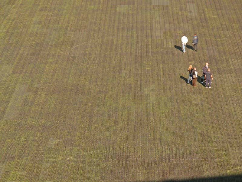 Rasenschutz für ein Event im Fussballstadion mit dem Rasengitter RG24