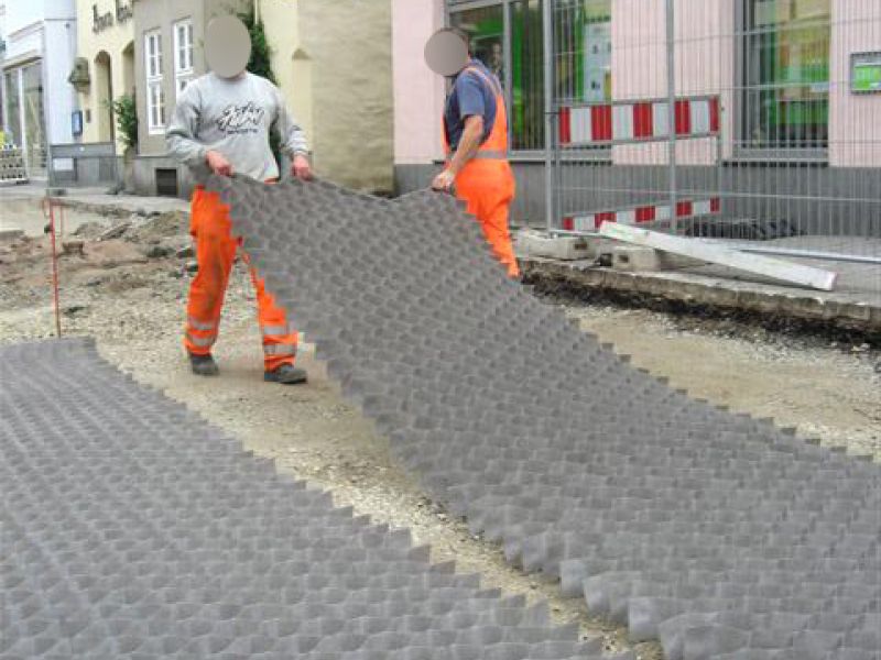 Kieswaben KW50 zur Herstellung eines tragfähigen Straßenunterbau