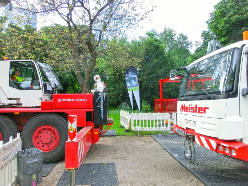 Bodenschutz für das Wolkenkratzer Festival in Frankfurt/Main