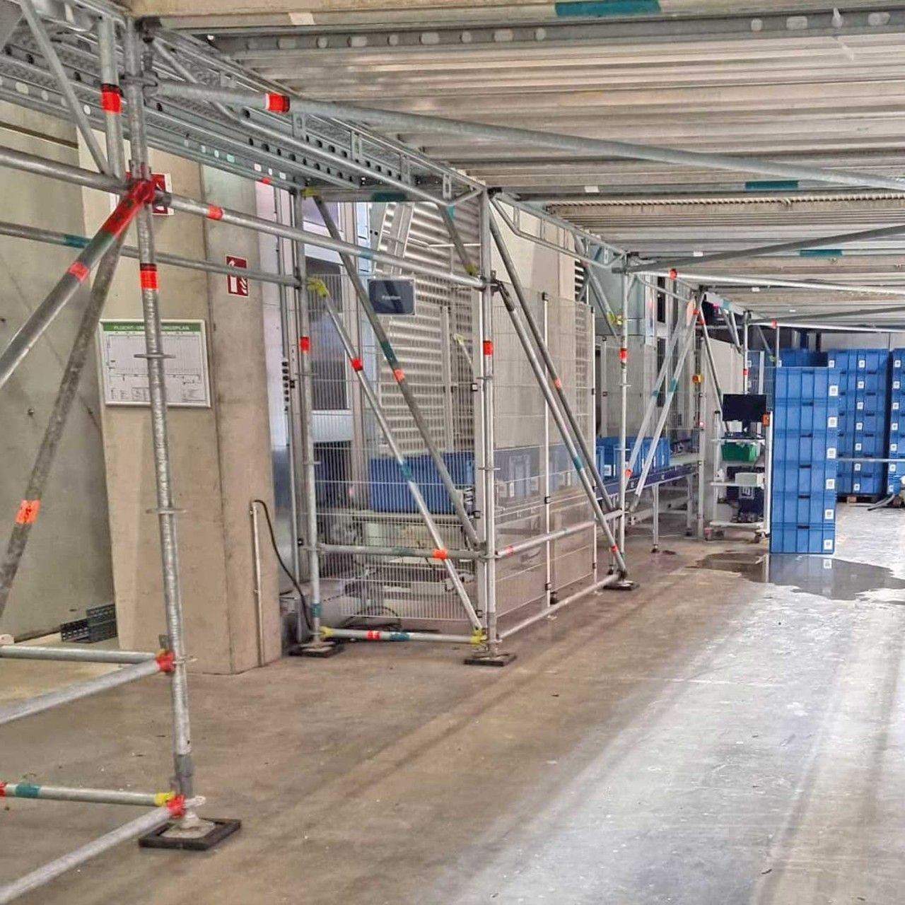 Unterlage aus Kunststoff für Spindelfüße und Gerüstfüße im Gerüstbau und Bühnenbau