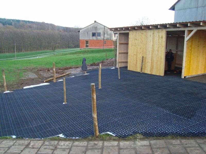 Bodengitter BG50 ohne Unterbau für ein Paddock / Offenstall selber verlegen