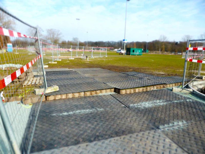 Fahrplatten für den Besucherparkplatz der ISH Messe 2015 in Frankfurt