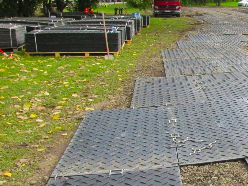 Mobile Fahrstraße für den IAA Besucherparkplatz Frankfurt