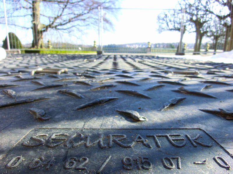 Mobile Baustraße im Schlosspark Weilburg