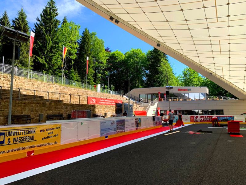 Multi Sportbobden MSB10 als Eventboden und Veranstaltungsfläche für die Sommersaison in der Schierker Feuerstein Arena