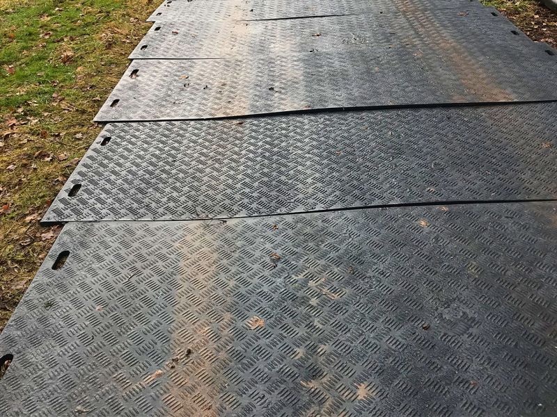 Mobile Baustraße mit s:tek 48 und e:tek PRO für den Einsatz bei einer Brunnensanierung