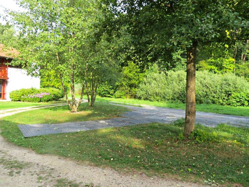 Baustraße zur Renovierung eines Gebäudes in Landshut