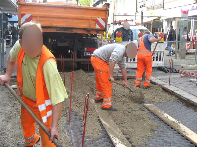 Kieswaben KW50 zur Herstellung eines tragfähigen Straßenunterbau