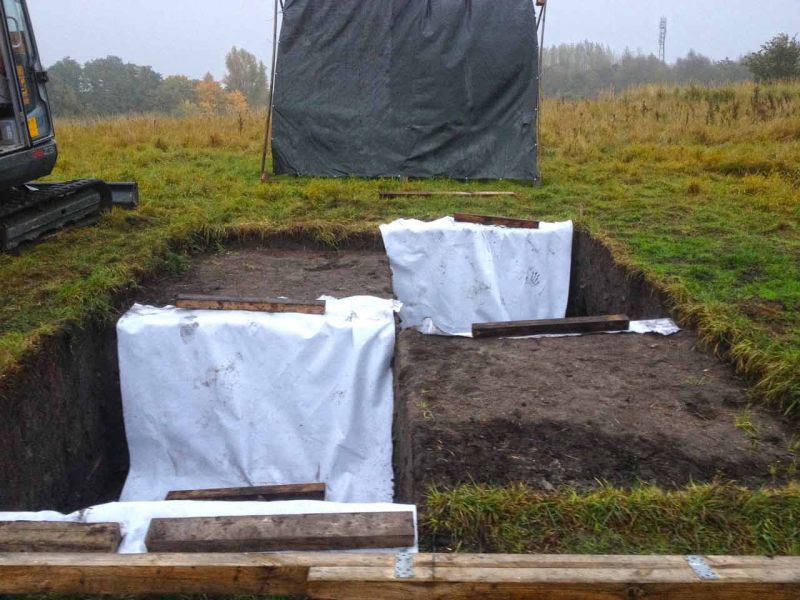 Geotextiles Trennvlies TV110 für eine archäologische Ausgrabungsstätte