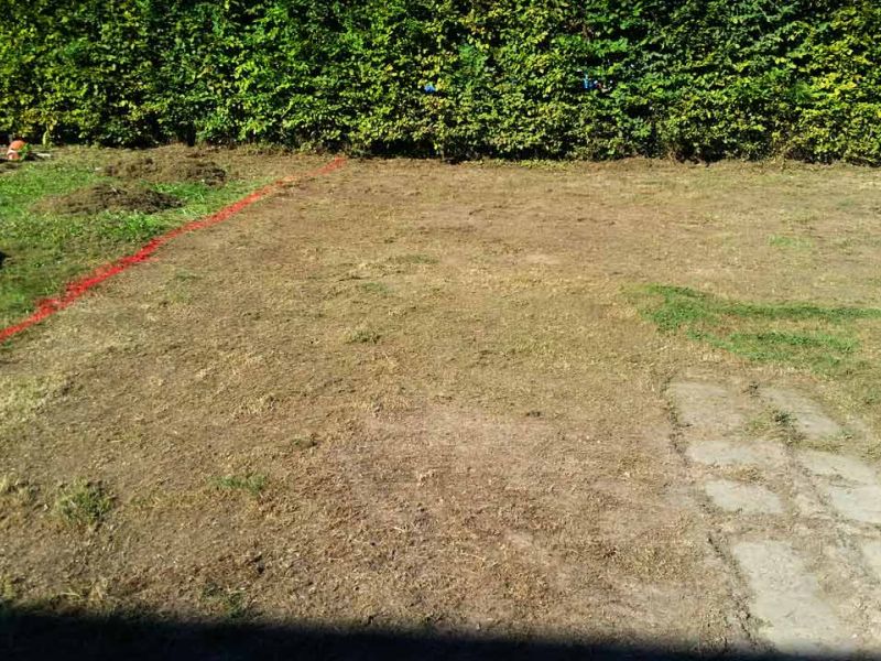 Parkplatzrasen mit dem Rasengitterstein RGS35 aus Kunststoff statt Schotterrasen