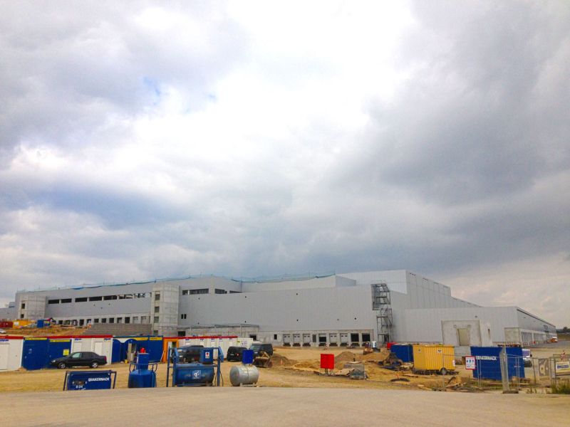 Fahrplatten als Bodenschutz - Neubau Hochregallager 2/2