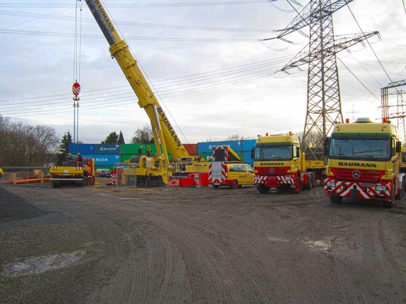 Schwerlast Baustraße zur Traglastverteilung (150t LKW)