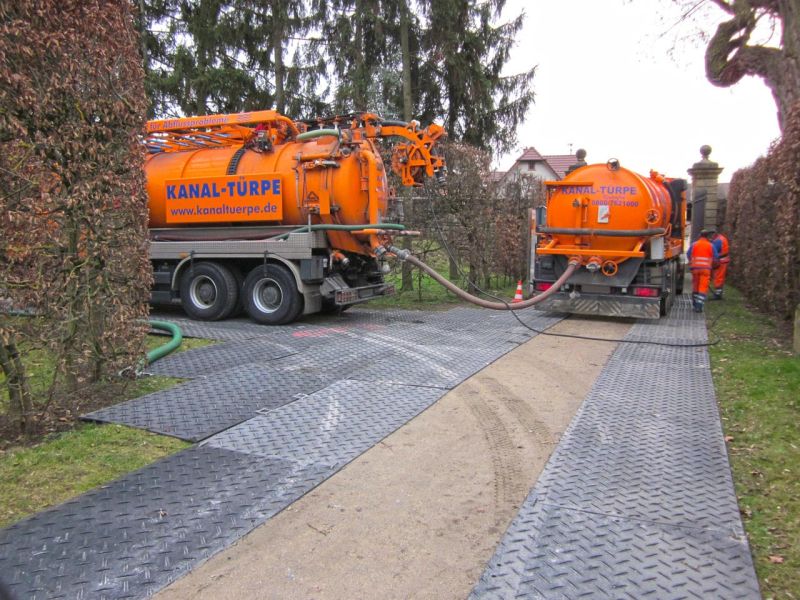 Mobile Baustraße im Schlosspark Veitshöchheim
