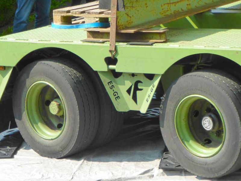 Mobile Baustraße zur Errichtung eines Modul-Hauses in Kassel