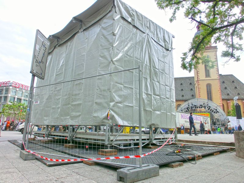 Bodenschutz für das Wolkenkratzer Festival in Frankfurt/Main