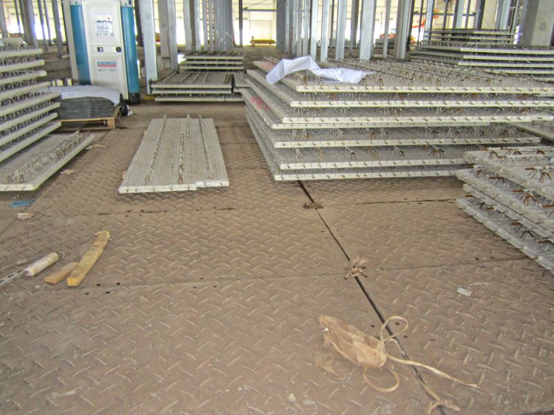 Fahrplatten als Bodenschutz - Neubau Hochregallager 1/2