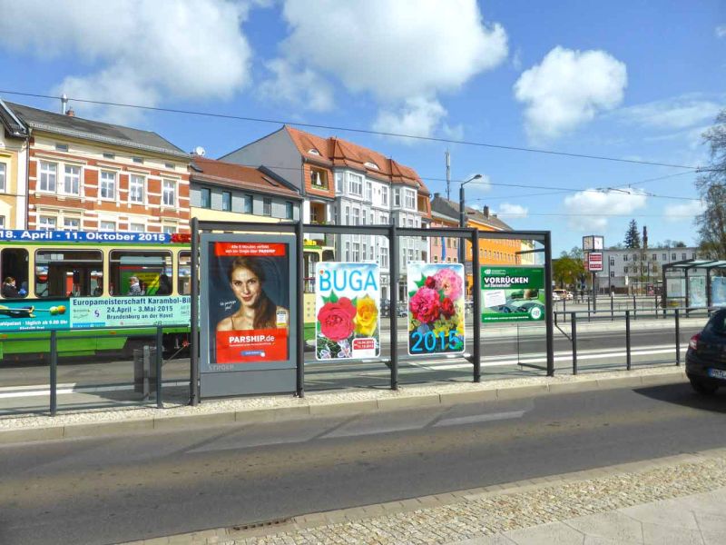 Pflasterschutz für einen temporären Busbahnhof zur BUGA