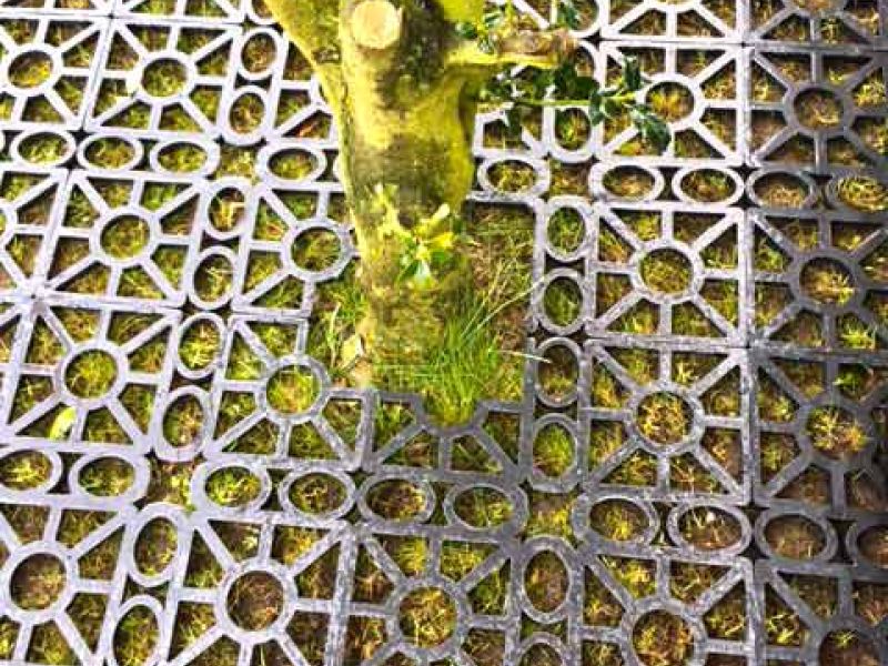 Kunststoff Rasengitter RG24 zur Sofort-Verlegung ohne Unterbau und Erdarbeiten