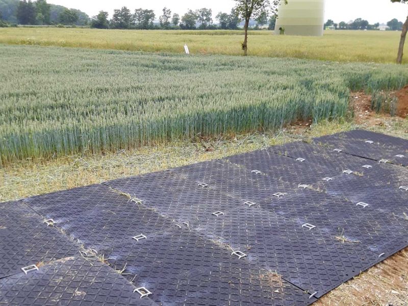 x:tek Hochleistungs - Fahrplatte aus Kunststoff mobile Baustrasse Windkraftanlage