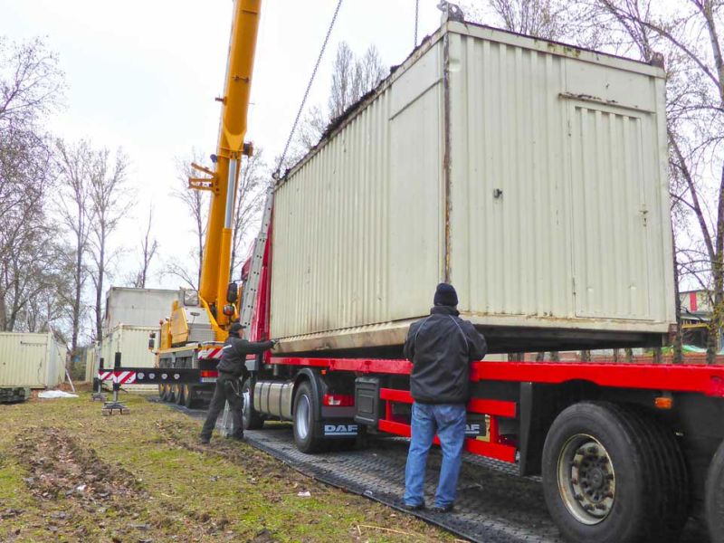 Vermietung mobile Fahrstraße für weiche Böden & Wiesen