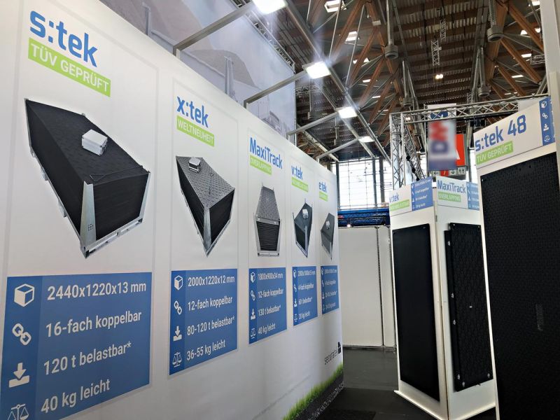 Galabau 2018 - Bodenschutz Systeme aus Kunststoff auf dem Messestand von Securatek