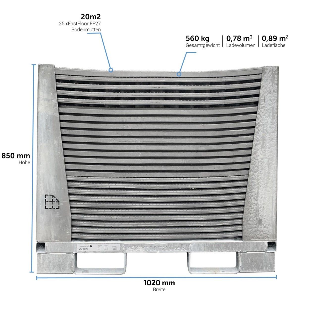 FastFloor FF27 Bodenmatte aus Kunststoff