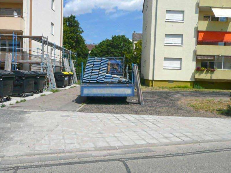 Bodenbefestigung eines Rettungsweg, Feuerwehrzufahrt mit dem Bodengitter BG50
