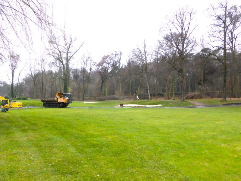 Mobile Baustraße als Bodenschutz bei Kettenfahrzeugen