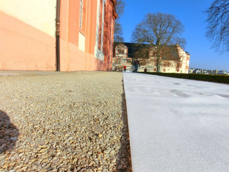 Mobile Baustraße im Schlosspark Weilburg