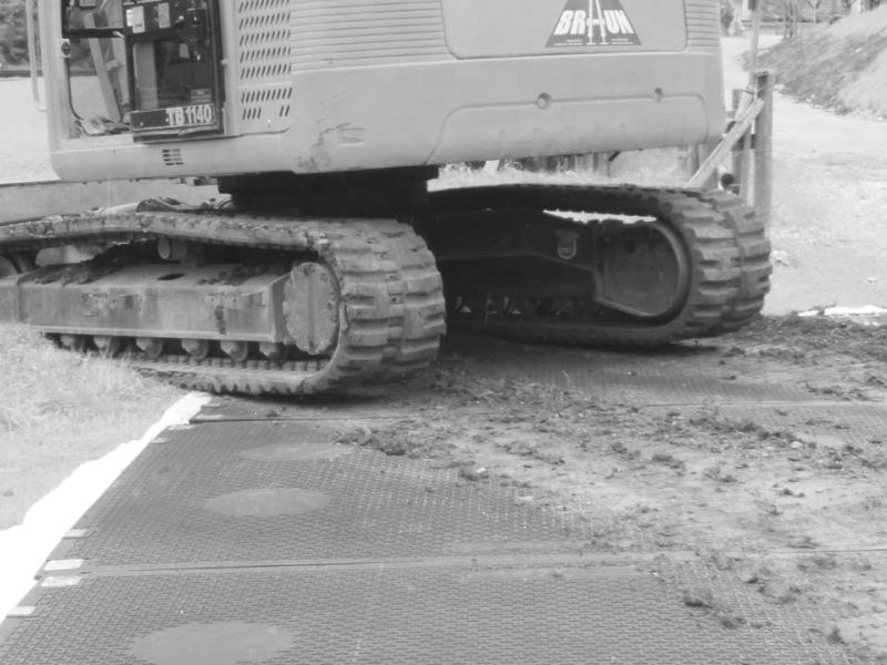 Baustraße im Gleisbau - Zugspitzbahn in Garmisch-Patenkirchen