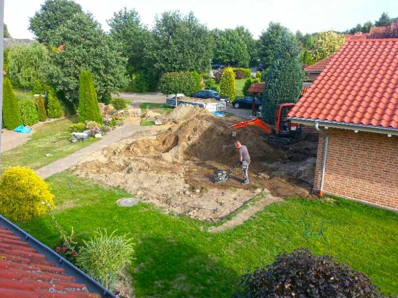 Unversiegelte, wasserdurchlässige Kiesstabilisierung mit dem Kiesgitter KG30