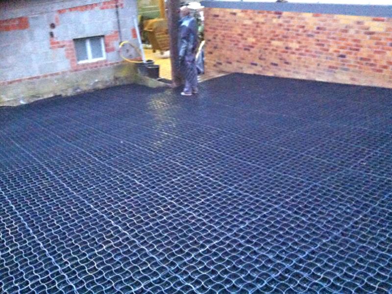 Stabilisierung eines Paddocks mit Hilfe des Bodengitters BG30