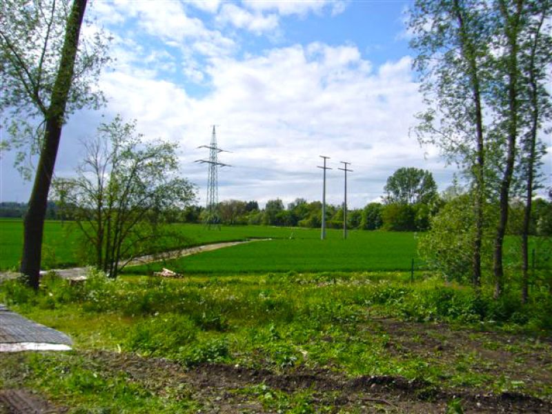 Mobile Baustraße für einen Freileitungsbau in Ulm