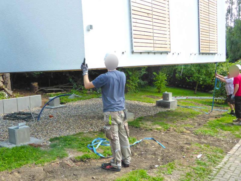 Mobile Baustrasse Modul Haus 12 referenz