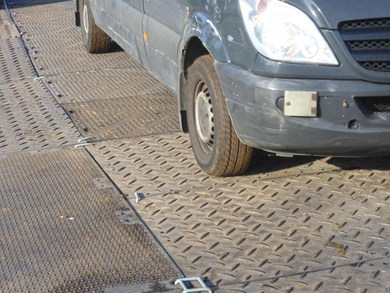 Fahrplatten für den Besucherparkplatz der ISH Messe 2015 in Frankfurt