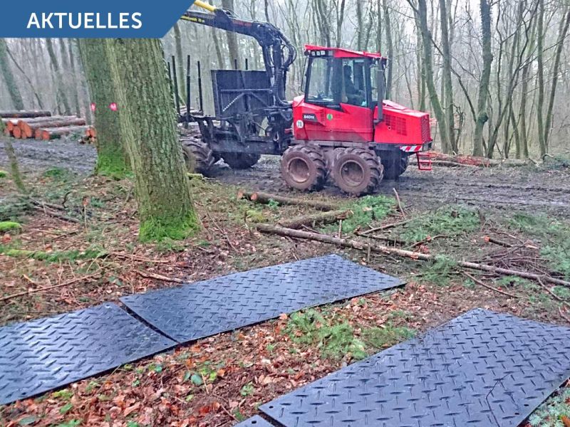 Investitionsprogramm Wald - Bis zu 40% Zuschüsse für Bodenschutzplatten von Securatek - BMEL Positivliste Rentenbank Förderung